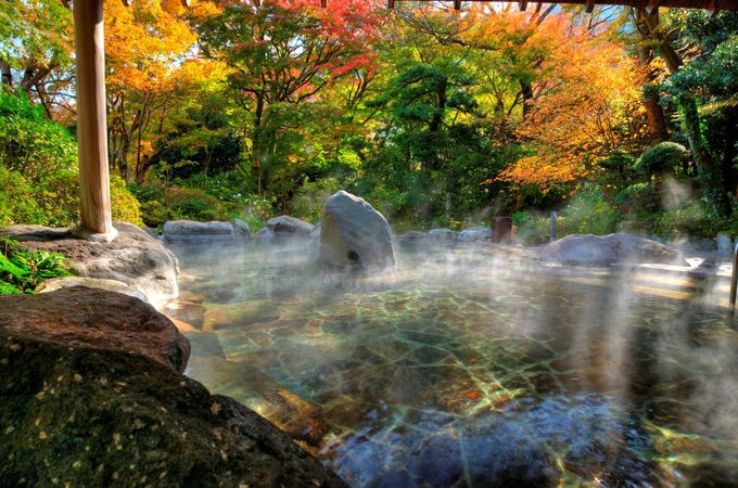 ステーキと一緒に箱根湯本の温泉「吉池旅館」を楽しむ