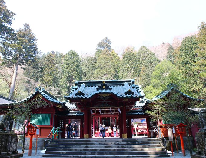 午前9時半：パワースポット箱根神社