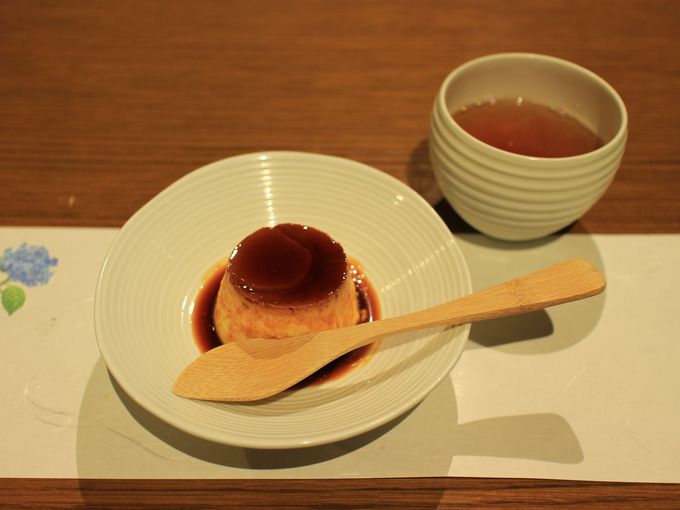 岡本屋に泊まったら地獄蒸しプリンと薬用湯の花も忘れずに！