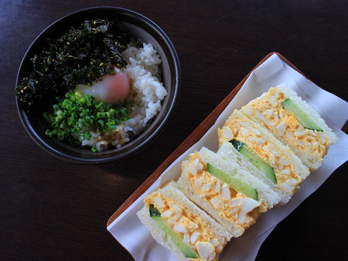 別府の朝ごはん、ランチに「岡本屋売店」