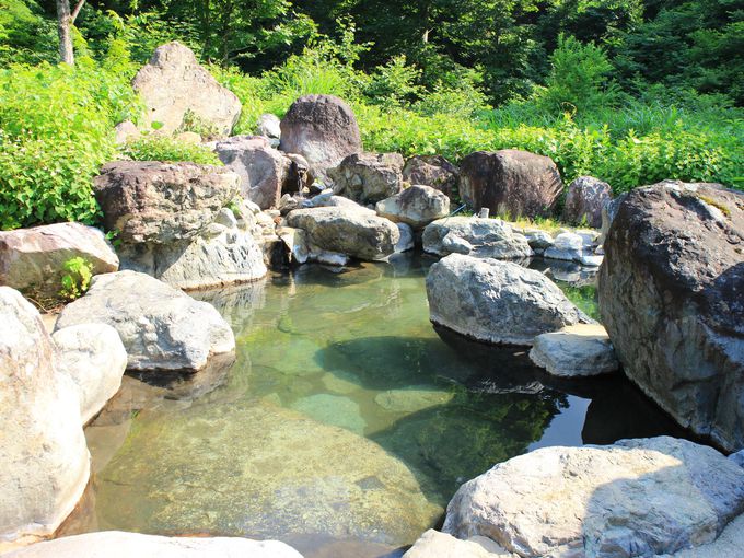 岩間温泉 山崎旅館の露天風呂