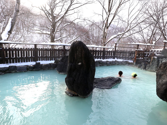 松川温泉 峡雲荘の温泉は濁り湯、混浴も