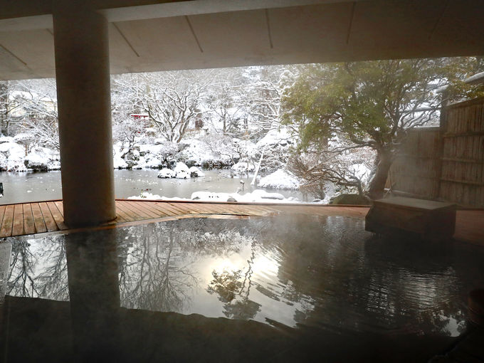 露天風呂からの眺めも美しい「龍門亭千葉旅館」