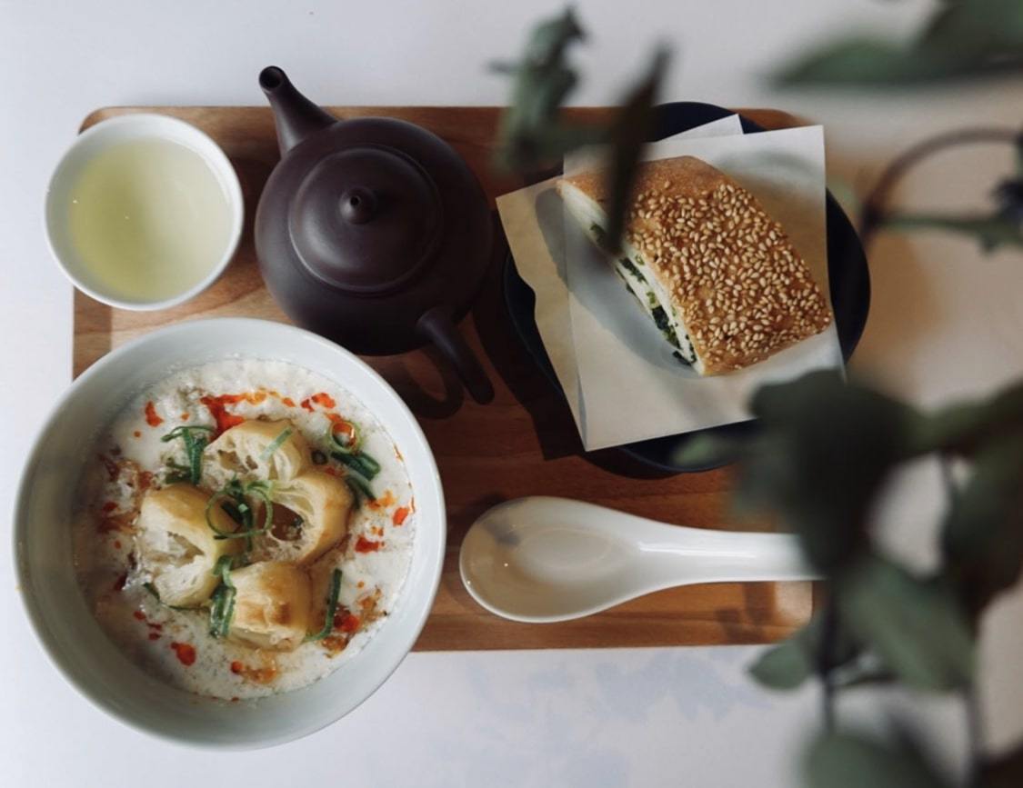 九条ねぎパンで食べる「FUDAO台湾茶ブランチ」