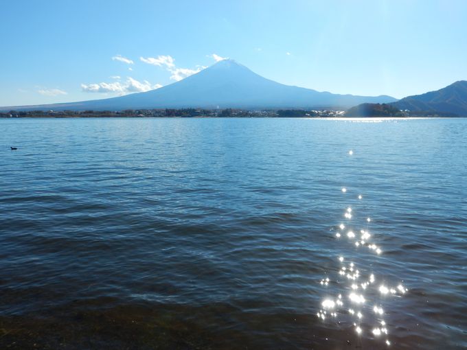 湖北ビューライン 河口湖畔からの絶景富士