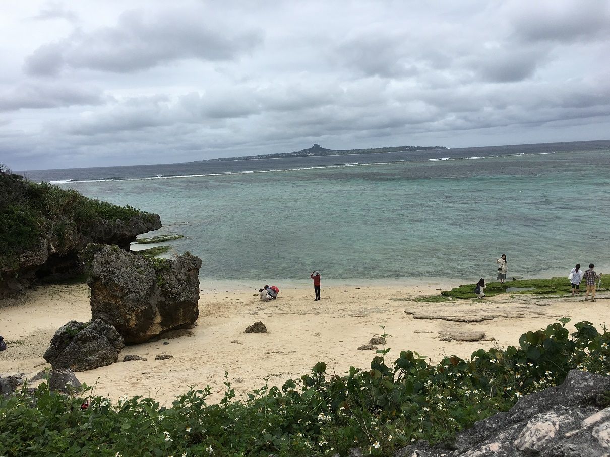 沖縄ならではのきれいな海で散歩しよう！
