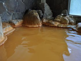 濃厚な褐色源泉とかき餅がスゴい！島根の秘湯「かきのき温泉」