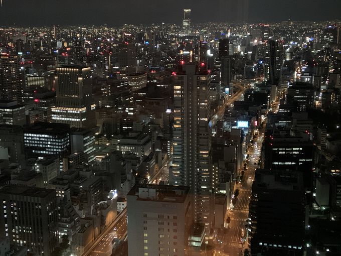 「コンラッド大阪」シーグリルから見る夜景