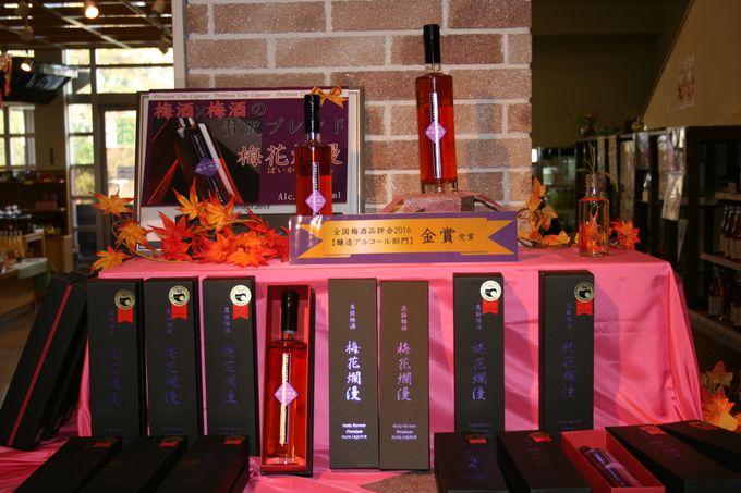 2年連続金賞受賞の梅酒を敷地内リキュール工房で製造販売！