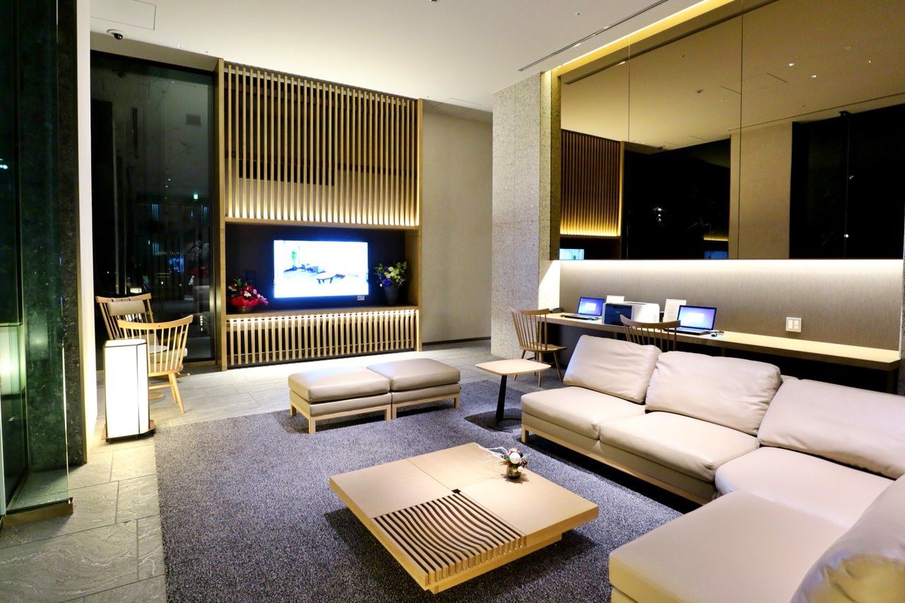 和を感じるシックなデザイン「ホテル京阪築地銀座グランデ」