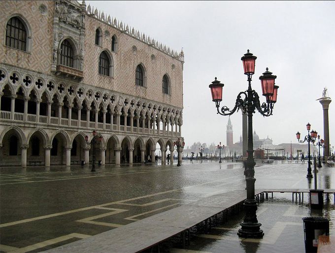 冬のヴェネツィアの魅力3：アクア・アルタ