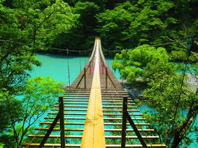 静岡・寸又峡「夢の吊橋」が絶景すぎる！ミルキーブルーの湖が美しい