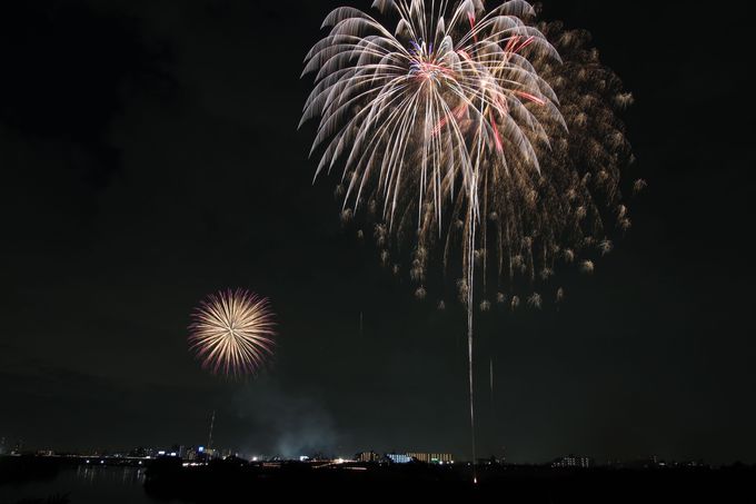 花火が描くスカイミュージカルは必見 千葉 流山花火大会 千葉県 トラベルjp 旅行ガイド
