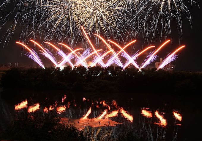 花火が描くスカイミュージカルは必見 千葉 流山花火大会 千葉県 トラベルjp 旅行ガイド