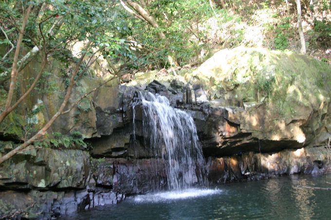 平坦な種子島には珍しい滝！「男淵・女淵の滝」