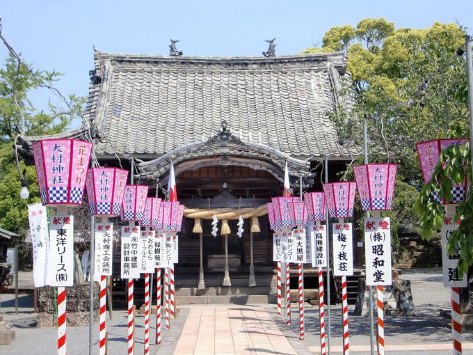 「大村神社」は本丸跡にある神社！春は「オオムラザクラ」
