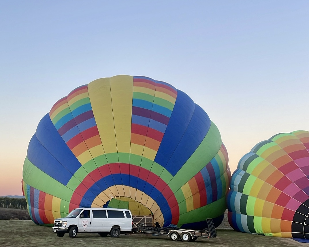 空から優雅に下界を眺める「気球体験」