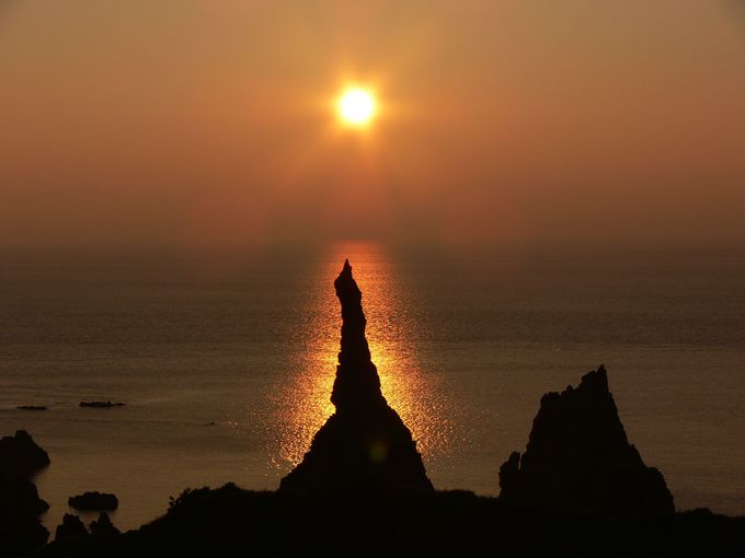 奇石が連なる国賀海岸