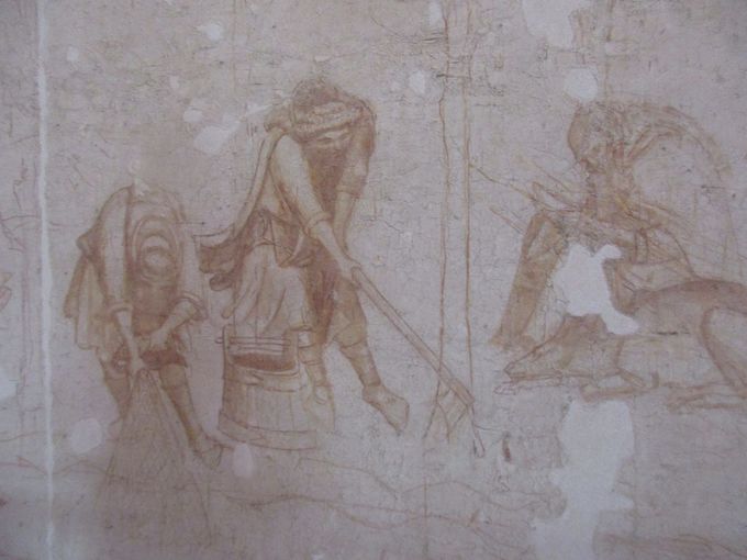フレスコ画の下絵＝シノーピアを集めた「シノーピエ博物館」