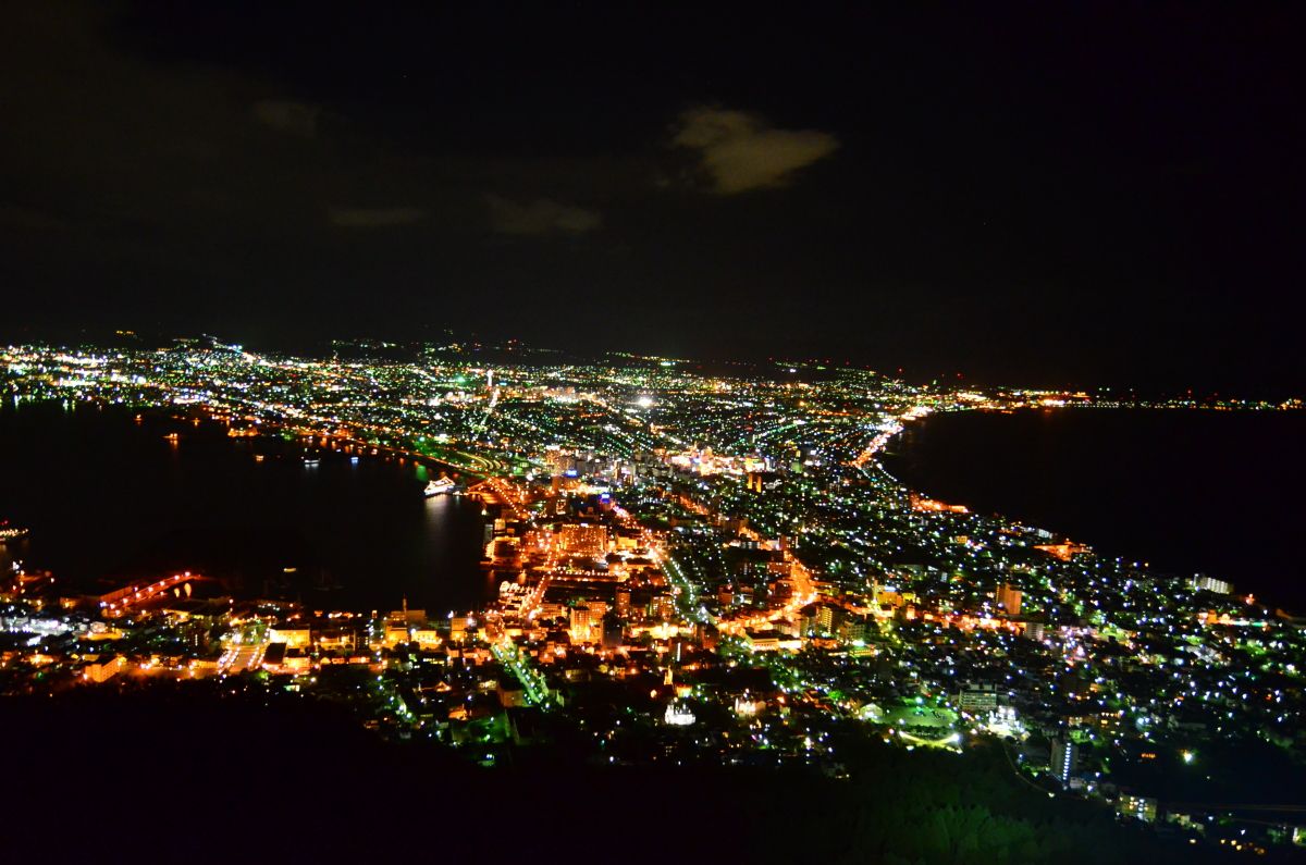 【1日目・夜】ロープウェイに乗って函館山から夜景鑑賞