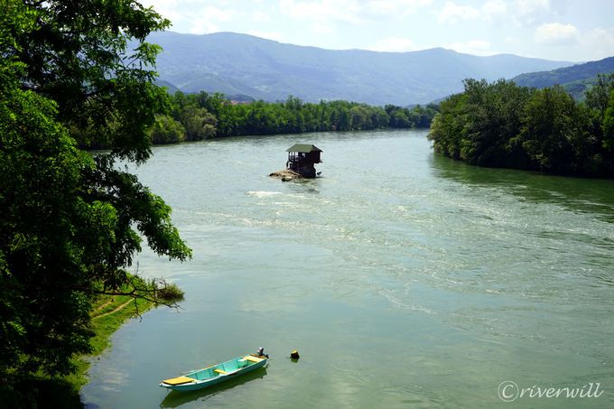 川の中に建つ家 セルビア国境に浮かぶドリナ リバーハウス セルビア Lineトラベルjp 旅行ガイド