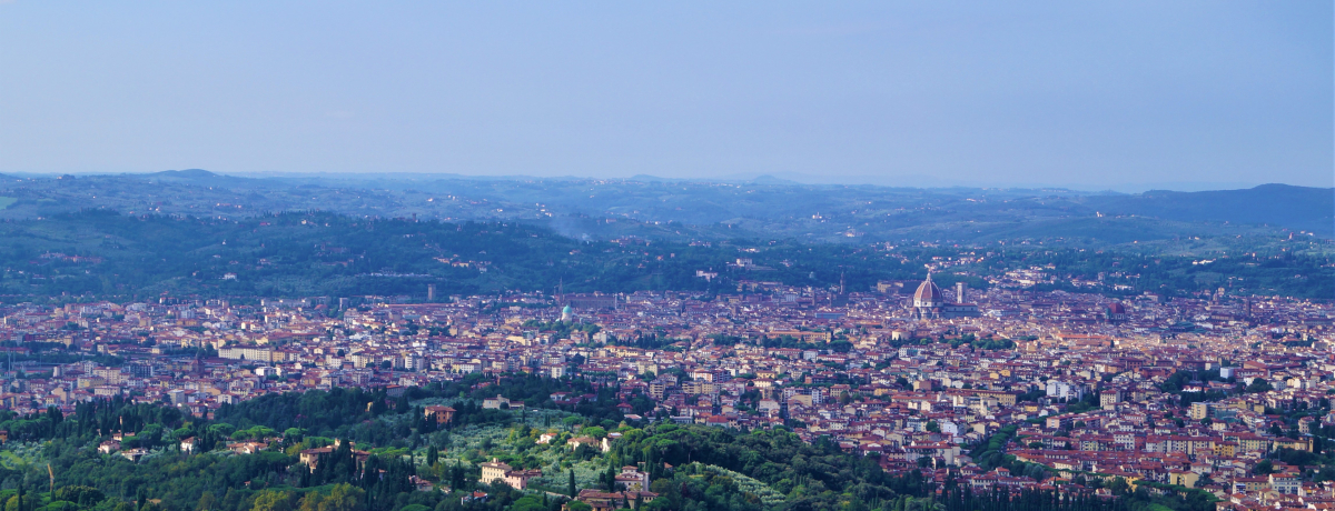 フィエゾレにて（フィレンツエ郊外） フィレンツェの丘の上「フィエーゾレ」へ、市バスに揺られて行っ