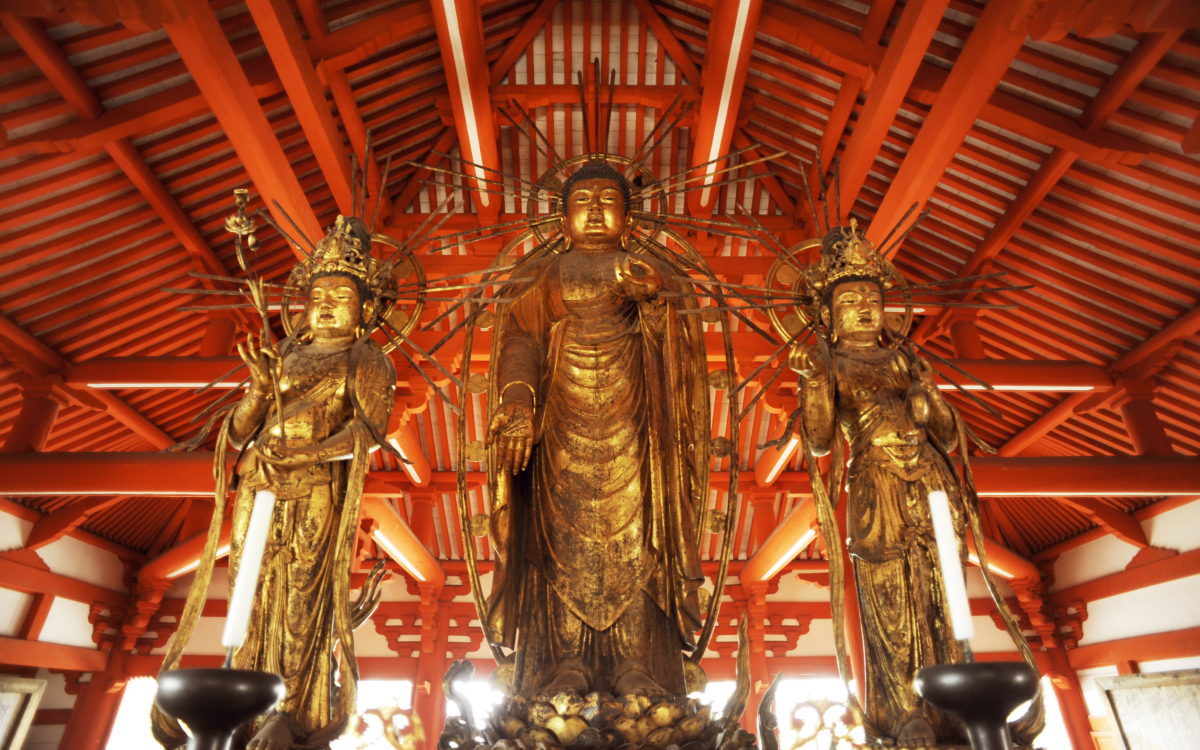 西日を受けて黄金に輝く！兵庫・小野の国宝「阿弥陀三尊像」 | 兵庫県