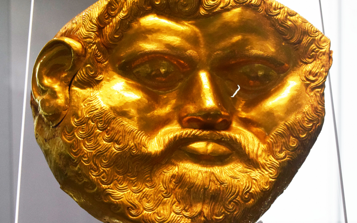 20世紀最大の発見の黄金のマスク！ソフィア・国立歴史博物館・国立考古
