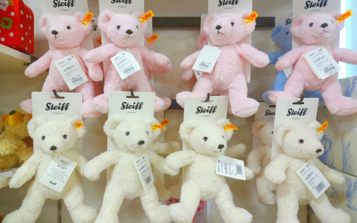 本場ドイツ土産のホワイトユニコーンのぬいぐるみ テディベア 本場ドイツ土産のホワイトユニコーンのぬいぐるみ テディベア