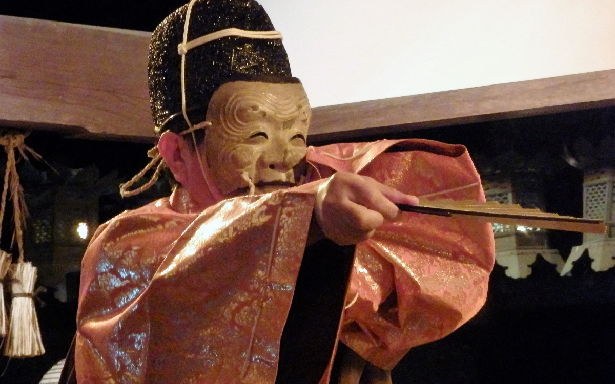 能楽の源流がここに！奈良市の奈良豆比古神社「翁舞」 | 奈良県