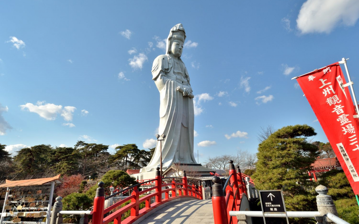 高崎に行ったら必ず行きたい2大名所 高崎白衣大観音と少林山達磨寺